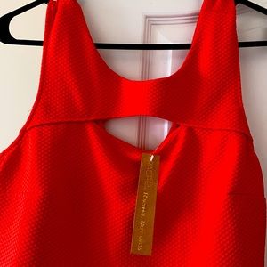 New, red dress